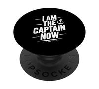 Io sono il capitano ora divertente umorismo nautico PopSockets PopGrip Adesivo