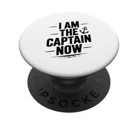 Io sono il capitano ora divertente umorismo nautico PopSockets PopGrip Adesivo