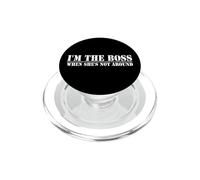 Io sono il capo quando lei non è in giro divertente marito PopSockets PopGrip per MagSafe