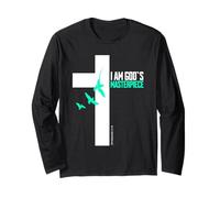 Io Sono Il Capolavoro di Dio Christian Efesini 2:20 Maglia a Manica