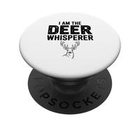 Io sono il cervo che sussurra amante della natura PopSockets PopGrip Adesivo