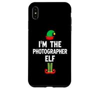 Io sono il fotografo Elfo Natale Corrispondenza Famiglia Gruppo Custodia per iPhone XS Max