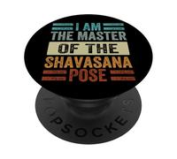 Io Sono Il Maestro Della Posa Shavasana - Yoga Divertente PopSockets PopGrip Adesivo