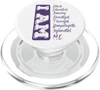 Io Sono Il Mese Della Storia Nera Forte Afro Africano PopSockets PopGrip per MagSafe