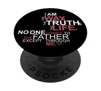 Io sono il modo in cui la verità e la vita John 14 6 PopSockets PopGrip Adesivo