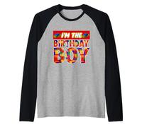 Io Sono Il Ragazzo di Compleanno - Brick Builder Block Building Maglia con Maniche Raglan