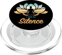 Io Sono In Slience Yoga Calma Meditazione Pace Tranquillità PopSockets PopGrip per MagSafe