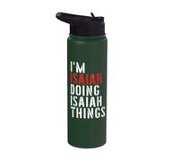 Io sono Isaia che fa Isaia Cose Stainless Steel Insulated Water Bottle