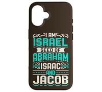 Io Sono Israele Seme Di Abramo Isacco E Giacobbe Citazione Israelita Custodia per iPhone 16