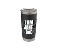 IO SONO JANE DOE Sto con donne e sopravvissute all"aggressione Bicchiere termico in acciaio inox doppia parete