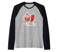 Io Sono la Dolce Lei è la Coppia di Abbinamento Piccante Maglia con Maniche Raglan