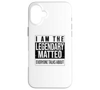 Io sono la maglia leggendaria, idea regalo per Matteo Custodia per iPhone 16 Plus