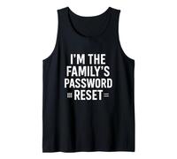 Io sono la password della famiglia Reset Divertente Tech Support Quote Canotta