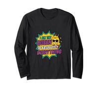 Io sono la regina di assolutamente tutto divertente cartone animato popart Maglia a Manica