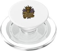 Io sono la regina di cazzo tutto teschio floreale rock roll PopSockets PopGrip per MagSafe
