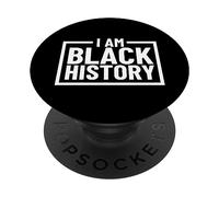 Io sono la storia nera Melanina Discendenza africana PopSockets PopGrip Adesivo
