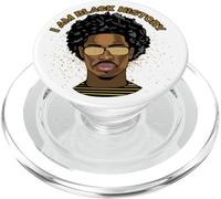 Io sono la storia nera Nero Afro Africano Nero Storia Mese PopSockets PopGrip per MagSafe