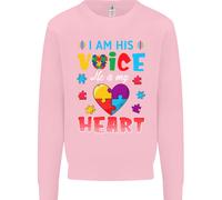 Io Sono La Sua Voce Lui Il Mio Cuore Autismo Autistico Uomo Felpa Maglione