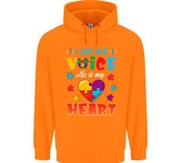 Io Sono La Sua Voce Lui Il Mio Cuore Autismo Bambini Autistici Felpa