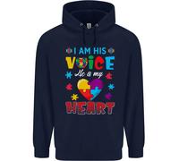 Io Sono La Sua Voce Lui Il Mio Cuore Autismo Bambini Autistici Felpa