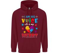 Io Sono La Sua Voce Lui Il Mio Cuore Autismo Bambini Autistici Felpa