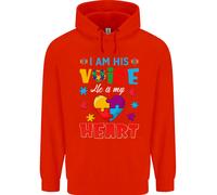 Io Sono La Sua Voce Lui Il Mio Cuore Autismo Bambini Autistici Felpa