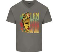 Io Sono La Tempesta Maglietta In Cotone A V Per Uomo Black Lives Matter