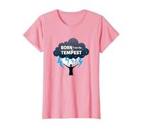 Io Sono la Tempesta: Nato dalla Tempesta Inspirational Art Maglietta, Donna, Rosa, L