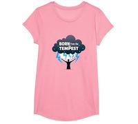 Io Sono la Tempesta: Nato dalla Tempesta Inspirational Art Maglietta, Ragazze, Rosa, S