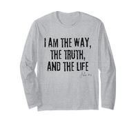 Io Sono la Via, la verità e la Vita Giovanni 14:6 Bibbia Fede Maglia a Manica