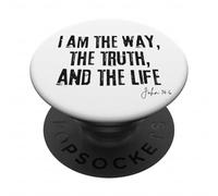 Io sono la via, la verità e la vita Giovanni 14:6 Bibbia Fede PopSockets PopGrip Adesivo