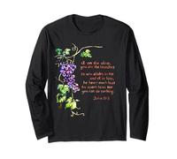 Io Sono la Vite tu Sei i Rami John 15 5 Maglia a Manica