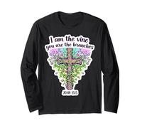 Io Sono la Vite, Voi Siete i Rami, Bibbia Cristiana, Donne Maglia a Manica