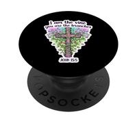 Io sono la vite, voi siete i rami, Bibbia cristiana, donne PopSockets PopGrip Adesivo