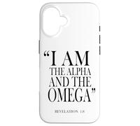 Io sono l'alfa e la rivelazione Omega 1:8 Custodia per iPhone 16