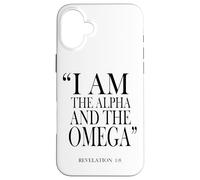 Io sono l'alfa e la rivelazione Omega 1:8 Custodia per iPhone 16 Plus