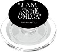 Io sono l'alfa e la rivelazione Omega 1:8 PopSockets PopGrip per MagSafe
