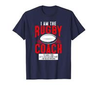 Io Sono l'allenatore di Rugby, Ho Sempre Ragione Maglietta, Uomo, Navy, 4XL