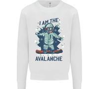 Io Sono L'Avalanche Divertente Felpa Da Snowboard Per Bambini
