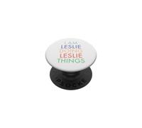Io sono Leslie. Facendo, Leslie Things. Divertimento Celebrazione PopSockets PopGrip Adesivo