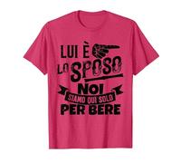 Io Sono Lo Sposo - Divertente Addio al Celibato Set 3/3 Maglietta, Uomo, Rosso mélange, XL