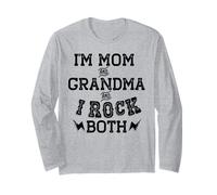 Io Sono Mamma e Nonna e io Rock Entrambi Nonno Meme Maglia a Manica