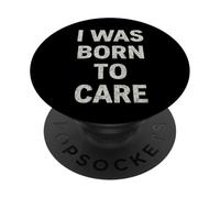 Io sono nato per prendersi cura. infermiera vintage, cuore, dovere. PopSockets PopGrip Adesivo