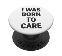 Io sono nato per prendersi cura. infermiera vintage, cuore e dovere. PopSockets PopGrip Adesivo