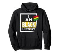 Io Sono Nero Storia Il Nero Vive La Materia Melanin Poppin Felpa con Cappuccio