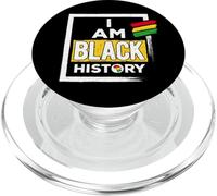 Io Sono Nero Storia Il Nero Vive La Materia Melanin Poppin PopSockets PopGrip per MagSafe