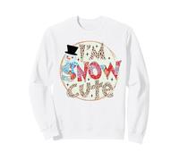 Io Sono Neve Carino Fuori Freddo Inverno nevicata Stagione Amante Felpa