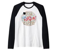 Io Sono Neve Carino Fuori Freddo Inverno nevicata Stagione Amante Maglia con Maniche Raglan