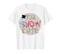 Io Sono Neve Carino Fuori Freddo Inverno nevicata Stagione Amante Maglietta