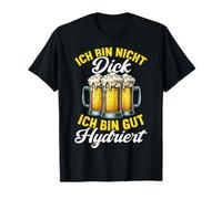 Io Sono Non Spessa Sono Buono Idrata Bevitori Di Birra Alcol Maglietta